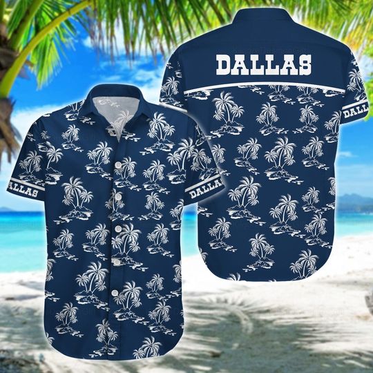 Discover Dallas Hawaiian Summer Button Up Shirt