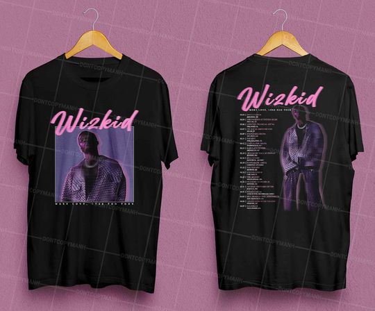Discover Wizkid 2023 Tour Shirt, Wizkid More Love Less Ego Tour Shirt