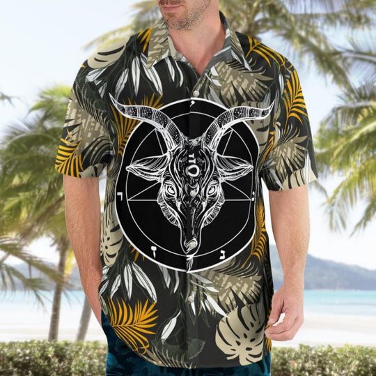 Discover Satan Gothic Skull Hawaiian Shirt Aloha Shirt