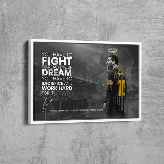 Discover Lionel Messi Inspirational Poster, Barcelona Inspirational Poster