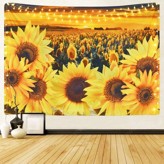 Discover Sunflower Field Tapestry for Room Decor