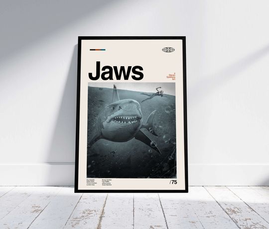 Discover Jaws Movie Poster - Minimalist Poster