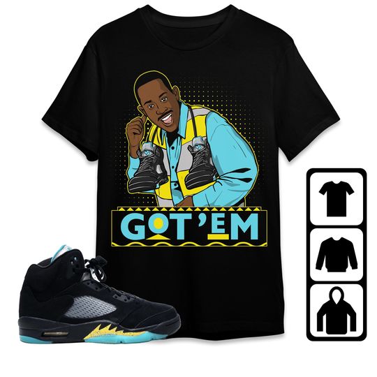 Discover Jordan 5 Aqua Unisex T-Shirt, Tee