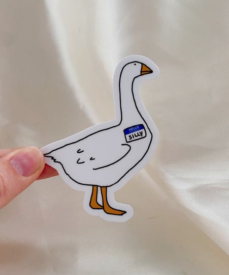 Discover Silly Goose Sticker, Funny Sticker