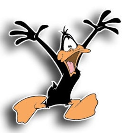 Discover Daffy Duck Logo Vinyl Decal / Sticker 10 Sizes!!!