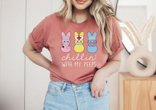 Discover Cute Nurse Nursing Easter Shirt - Funny Nursing Bunnies Easter gift T-Shirt