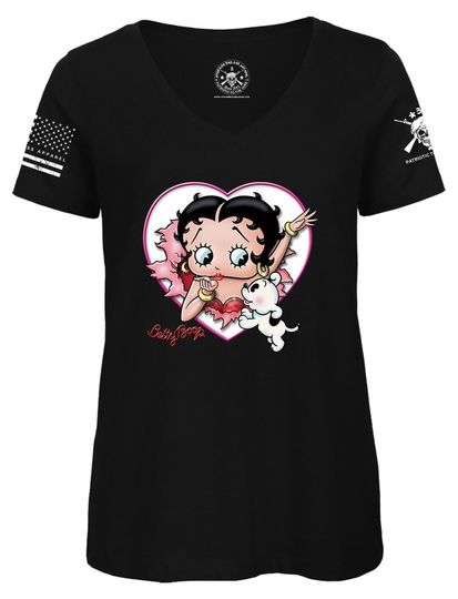Discover BETTY HEART & PUDGY-Pop Icon- Betty Boop 3D T-Shirt
