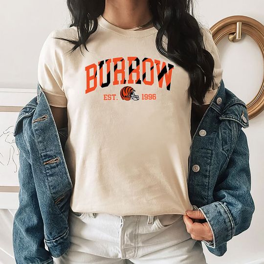 Discover Vintage 90s Joe Burrow shirt, C.incinnati Football shirt, Joe Burrow Shirt