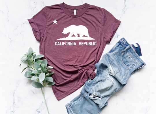 Discover California Republic TShirt, Bear Shirt, California Love T-Shirt ,California Home T-Shirt
