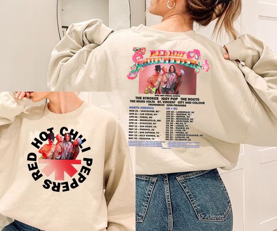 Discover Red Hot Chili Peppers 2023 Shirt, Red Hot Chili Peppers Tour 2023 Sweatshirt
