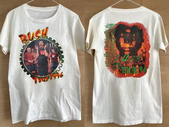 Discover Bush Band Grunge Rock Tour 1996 T-Shirt