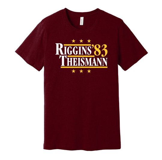 Discover Riggins & Theismann '83 T-Shirt, Football Legends For President Fan Shirt