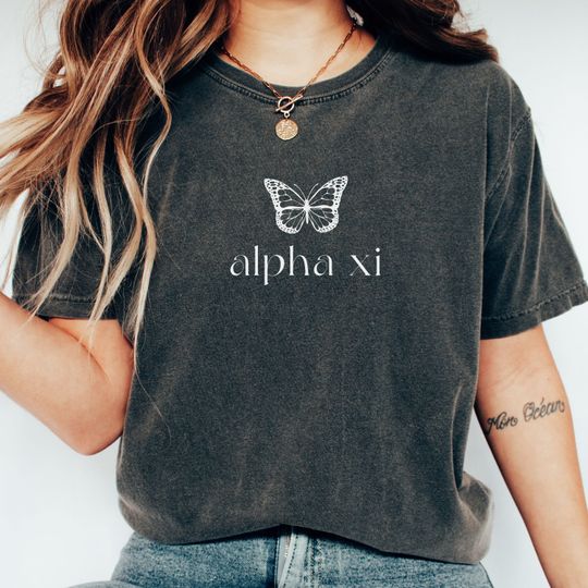 Discover Alpha Xi Delta Butterfly Shirt | Custom sorority merch