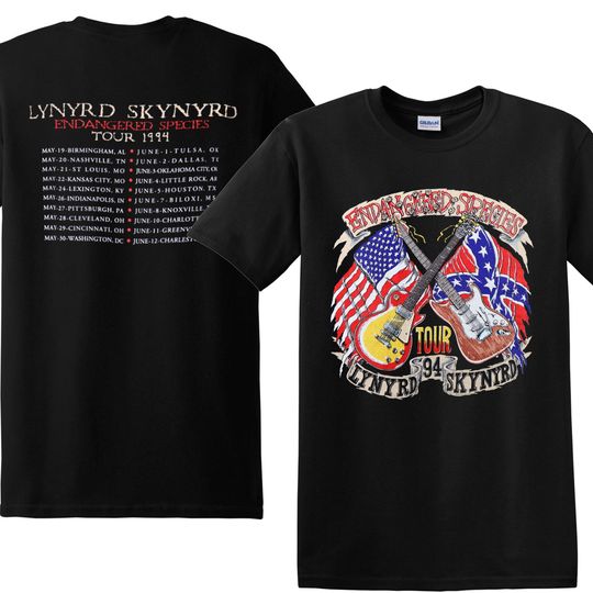 Discover 1994 Lynyrd Skynyrd Endangered Species Tour T Shirt