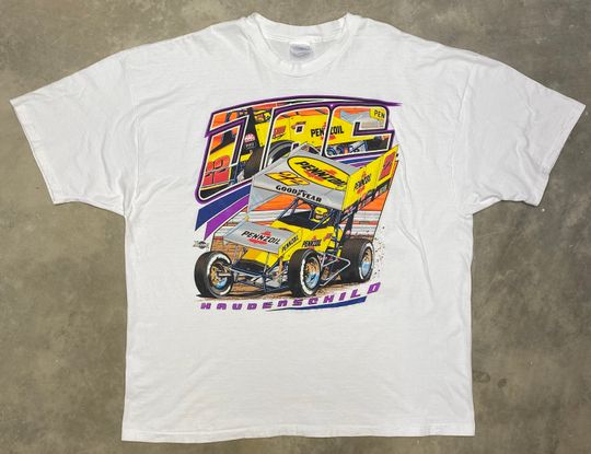 Discover Vintage 1998 Jac Haudenschild The Wild Child Glow in the Dark Sprint Car T Shirt
