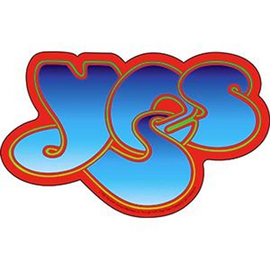 Discover YES Logo Vinyl Logo Sticker, High Quality, Officially Licensed Band