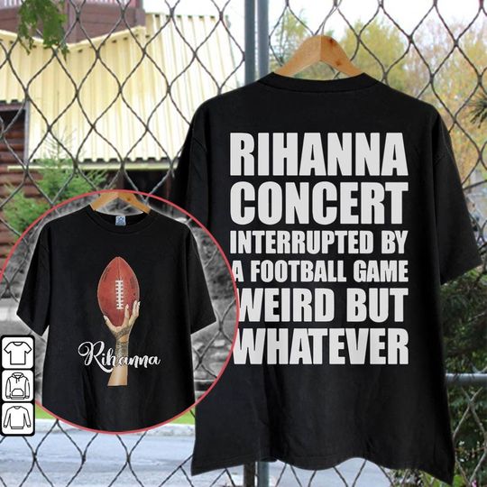 Discover Rihanna Halftime Bowl Game Day Football 2023 Double Sided T Shirt