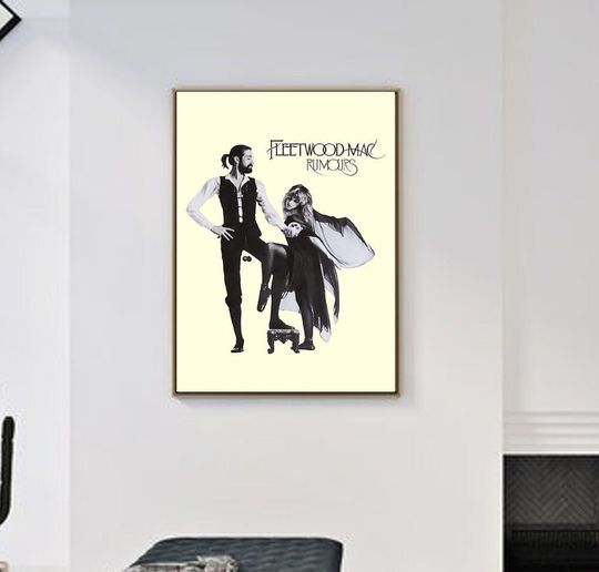 Discover Fleetwood Mac Rumours Rock Studio Album Cover Print Poster