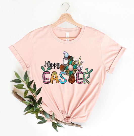 Discover Happy Easter Cross Shirt - Faith and Celebration