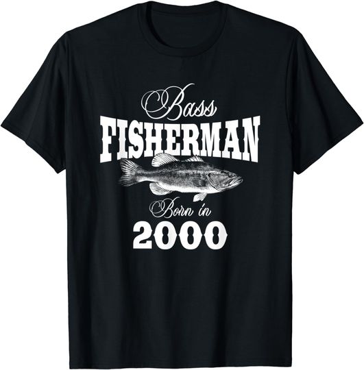 Discover 23 Year Old Fisherman: Fishing 2000 23nd Birthday T-Shirt