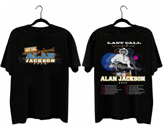 Discover Alan Jackson Last Call One More For The Road Classic Tshirt, Music Tour 2022