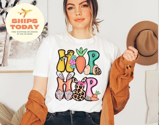 Discover Hip Hop Easter Shirt, Bunny hop T-Shirt