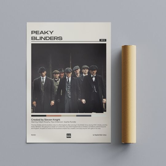 Discover Peaky Blinders Poster - Thomas Shelby Wall Art Poster