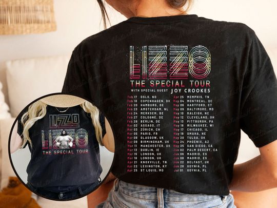 Discover Lizzo Special World Tour 2023 Shirt, Lizzo Tour Shirt