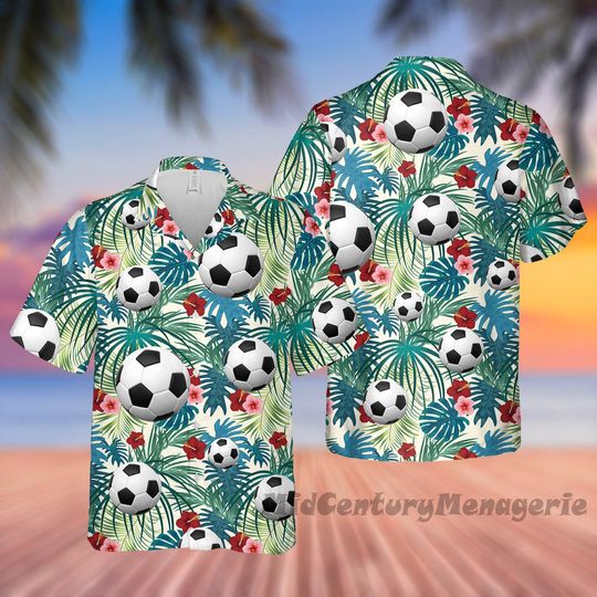 Discover Football Hawaiian Shirt for Summer Beach Outings