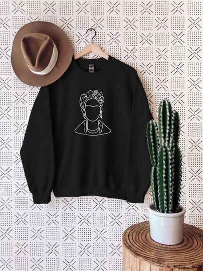 Discover Frida Kahlo Sweatshirt, Frida Kahlo Portrait Sweatshirt
