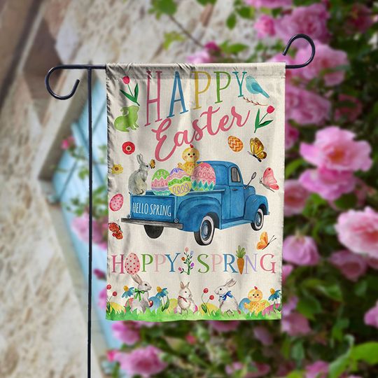 Discover Farmhouse Truck Garden Flag, Welcome Spring