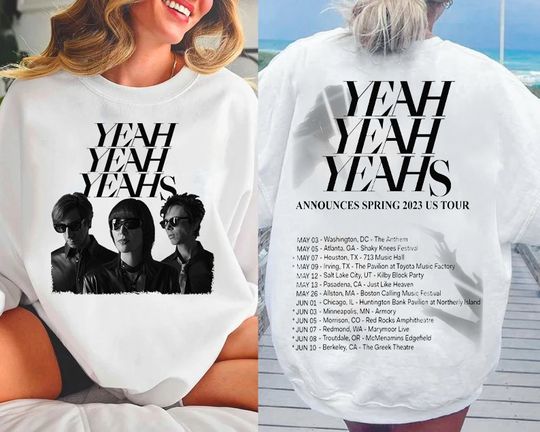 Discover Yeah Yeah Yeahs Spring 2023 Tour Shirt
