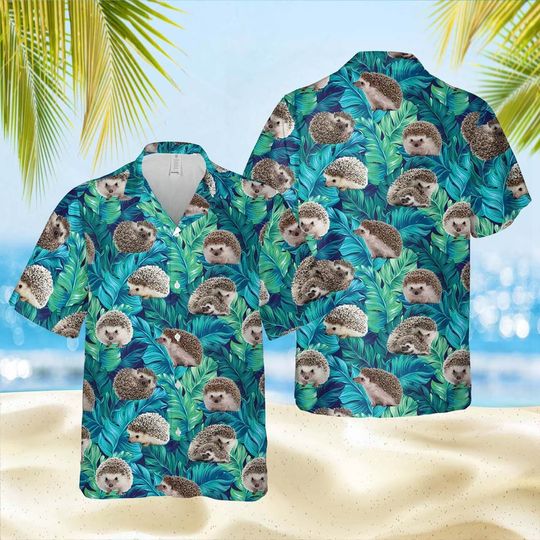 Discover Hedgehog Hawaiian Shirt for Men, Women, Hedgehog Aloha Shirt Summer