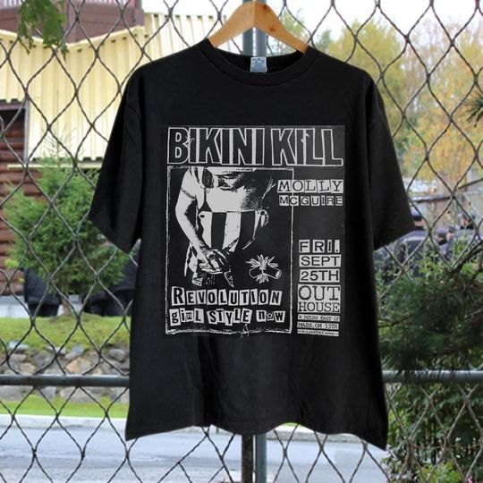 Discover Band Vintage, Bikini Kill Music Rock Concert T-Shirt