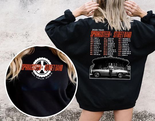 Discover Springsteen & Street Band On Tour 2023 Shirt, Springsteen Sweatshirt
