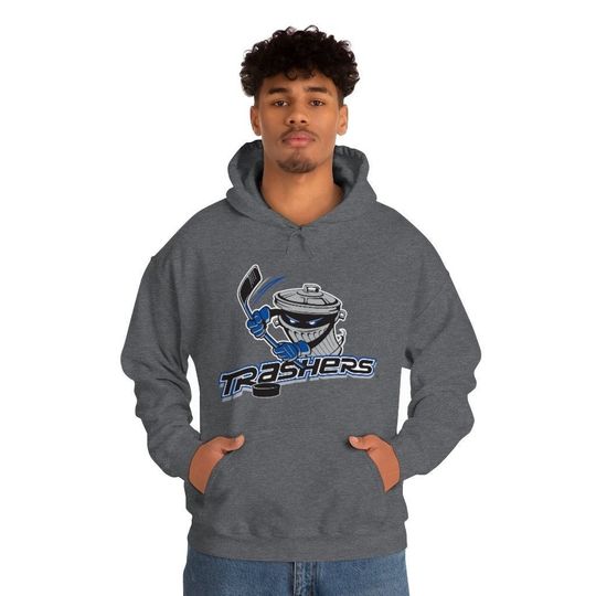 Discover Danbury Trashers Hockey Hooded Sweatshirt - Defunct Hockey Team