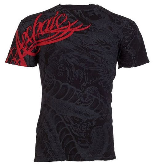 Discover Archaic by Affliction Men's T-Shirt DRAGON RAGE Biker MMA Black