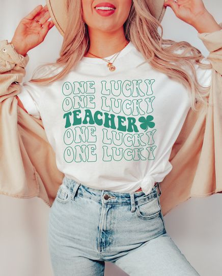 Discover St Patricks Teacher Shirt, Lucky Teacher Shirt, St Pattys Gift