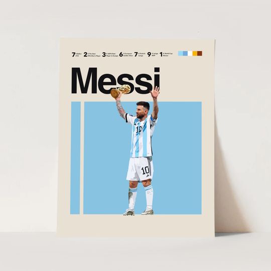 Discover Lionel Messi Argentina National Team Poster, Lionel Messi Poster