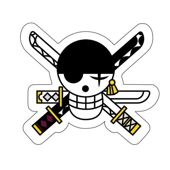 Discover One Piece White beard Jolly Roger Decal Sticker