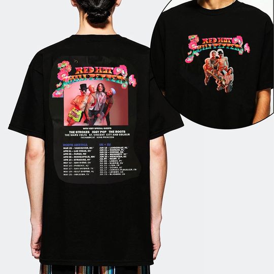 Discover 2023 Red Hot Chili Peppers America Tour T-Shirt