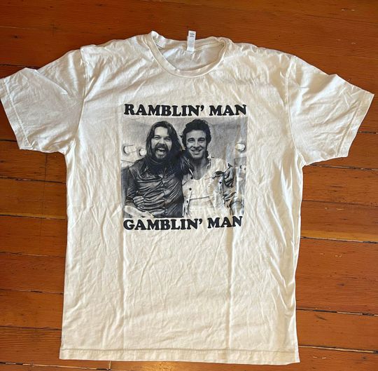 Discover Bruce Springsteen and Bob Seger Ramblin' Man Gamblin'  T-Shirt