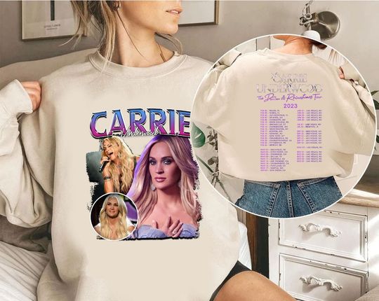 Discover Carrie Underwood Denim and Rhinestones Tour 2023 Shirt, Denim and Rhinestones Tour Tee