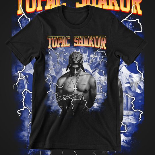 Discover 2Pac Rap Tee, Tupac Shakur Bootleg T-Shirt