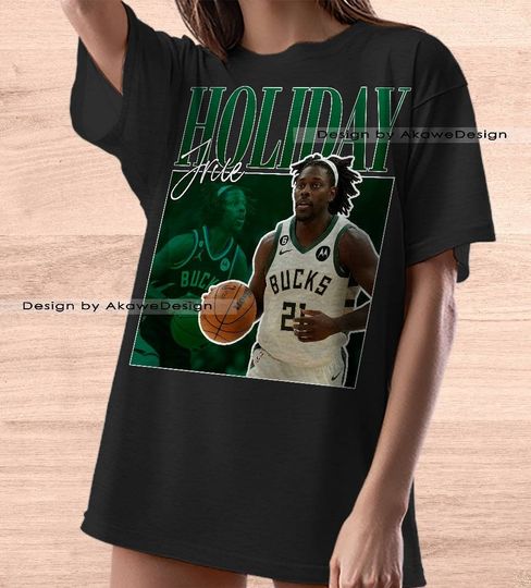 Discover Limited Jrue Holiday Tshirt Jrue Holiday Shirt Vintage 90s Oversize Shirt