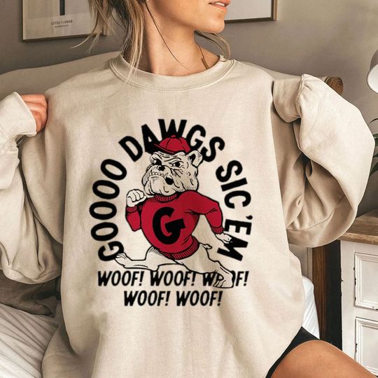 Discover Go Dawgs Shirt, Vintage Georgia Sweatshirt
