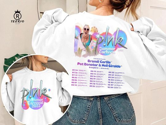 Discover P!nk Music Tour Shirt - Summer Carnival Design