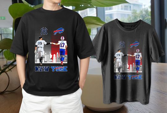 Discover The New York City Sports Teams Aaron Judge Josh Allen Signature Shirt