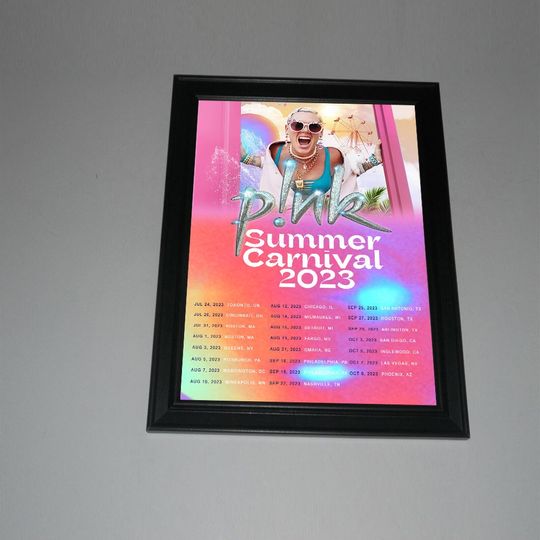 Discover Poster Tour Music Pink Summer Carnival 2023 Tour Poster, Home Decor, Wall Art