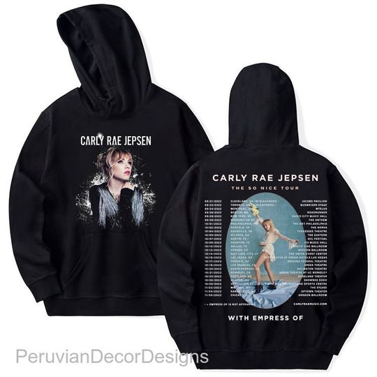 Discover Carly Rae Jepsen Hoodie, So Nice Tour Flower Shirt, 2023 Carly Rae Jepsen Tour Merch